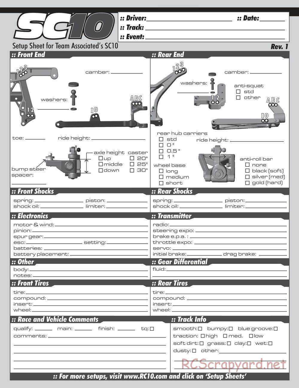 Team Associated - SC10 RTR - Manual - Page 21
