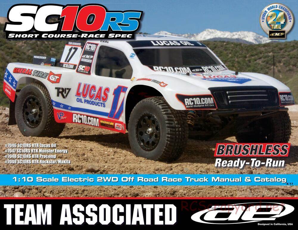 Team Associated - SC10 RS RTR - Manual - Page 1