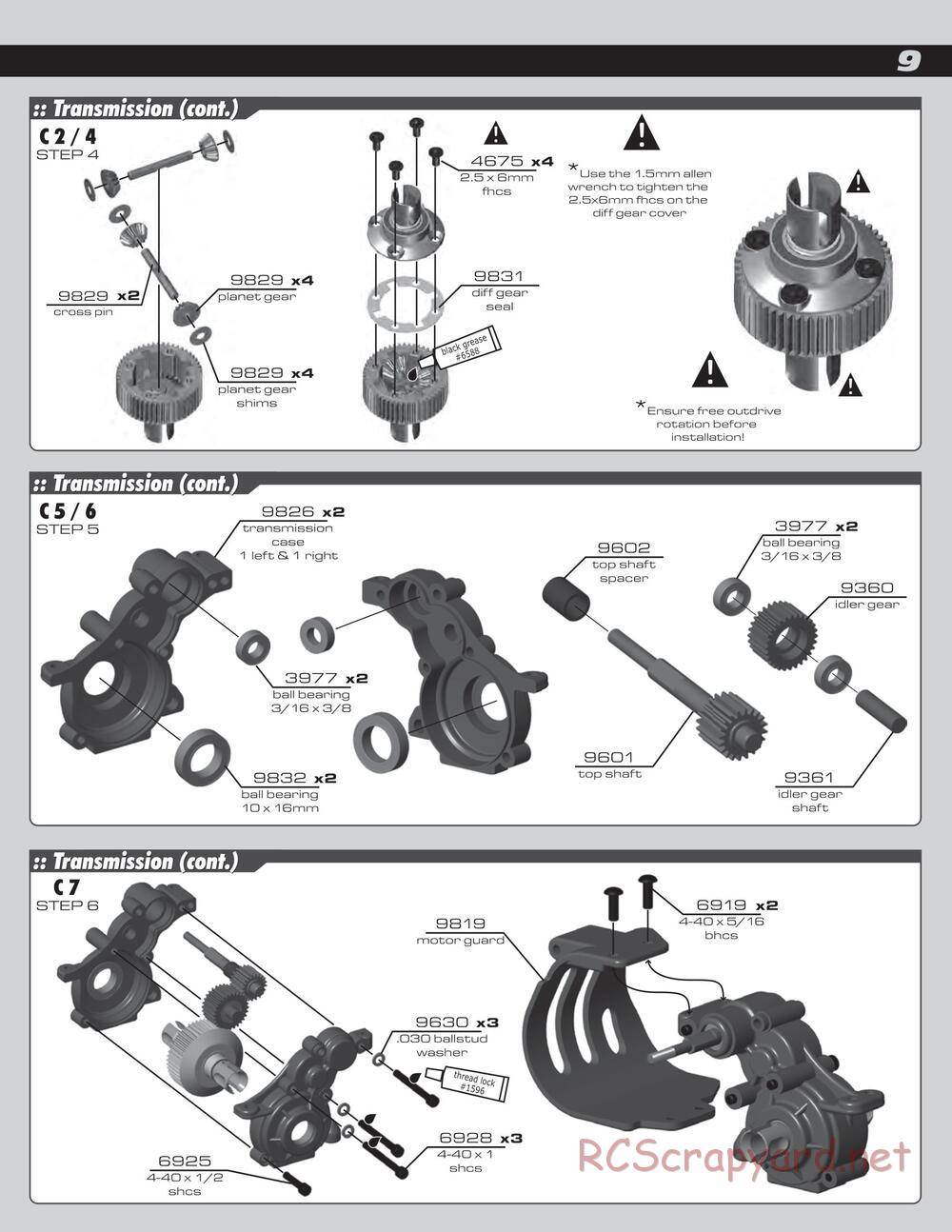 Team Associated - SC10 RS RTR - Manual - Page 9