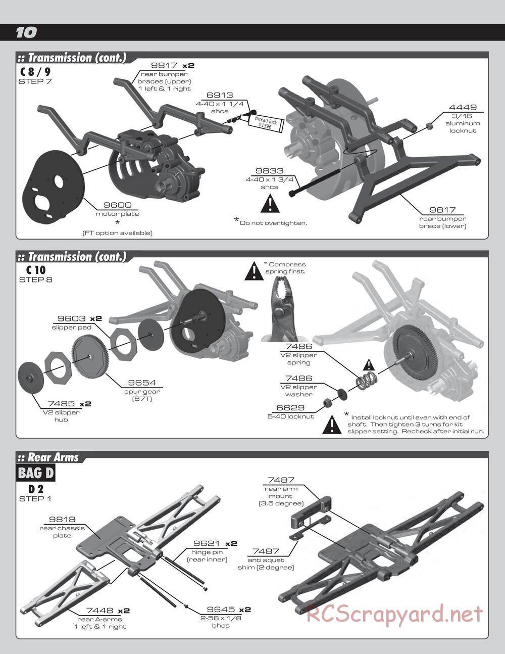 Team Associated - SC10 RS RTR - Manual - Page 10