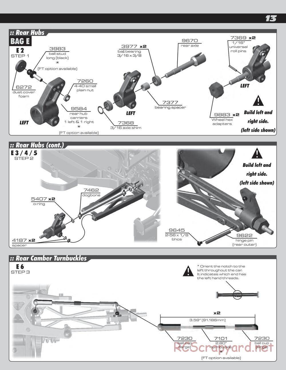 Team Associated - SC10 RS RTR - Manual - Page 13