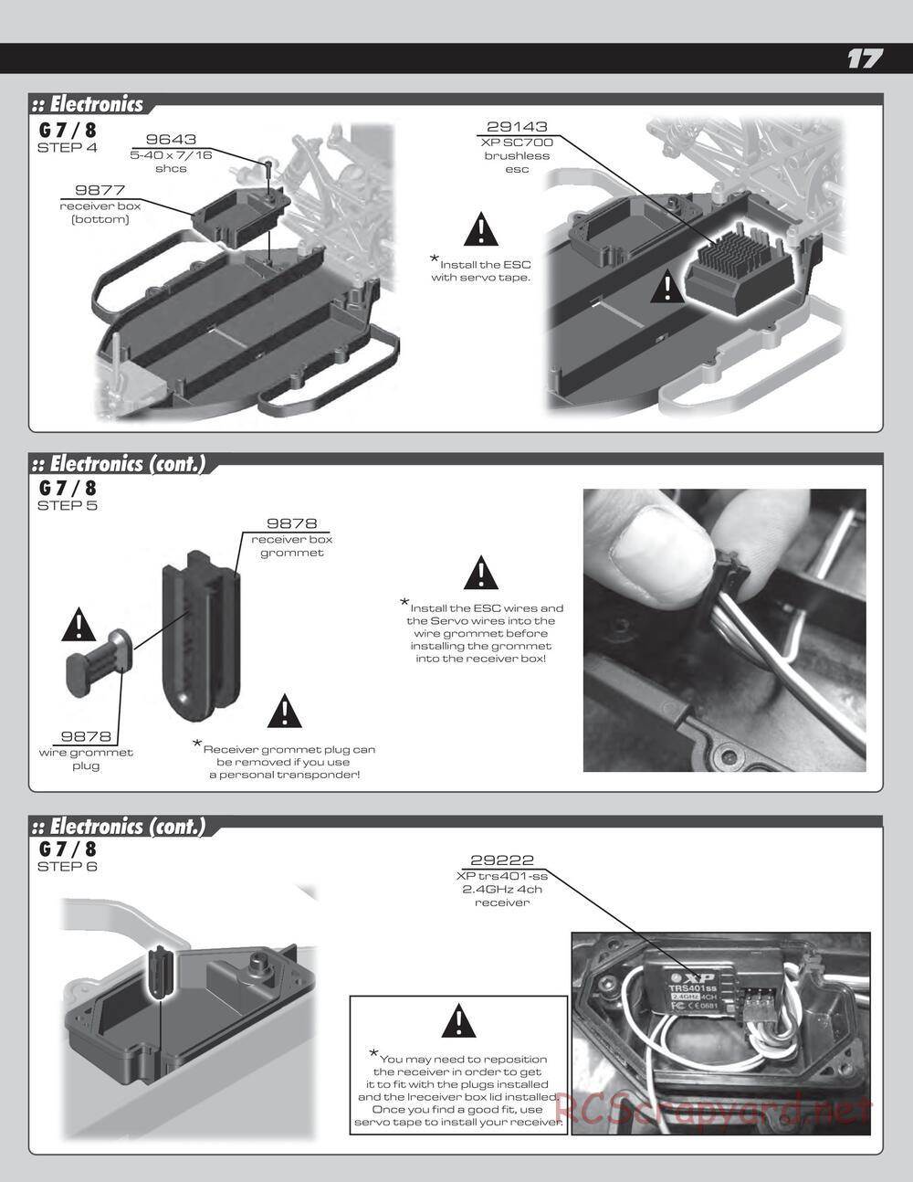 Team Associated - SC10 RS RTR - Manual - Page 17