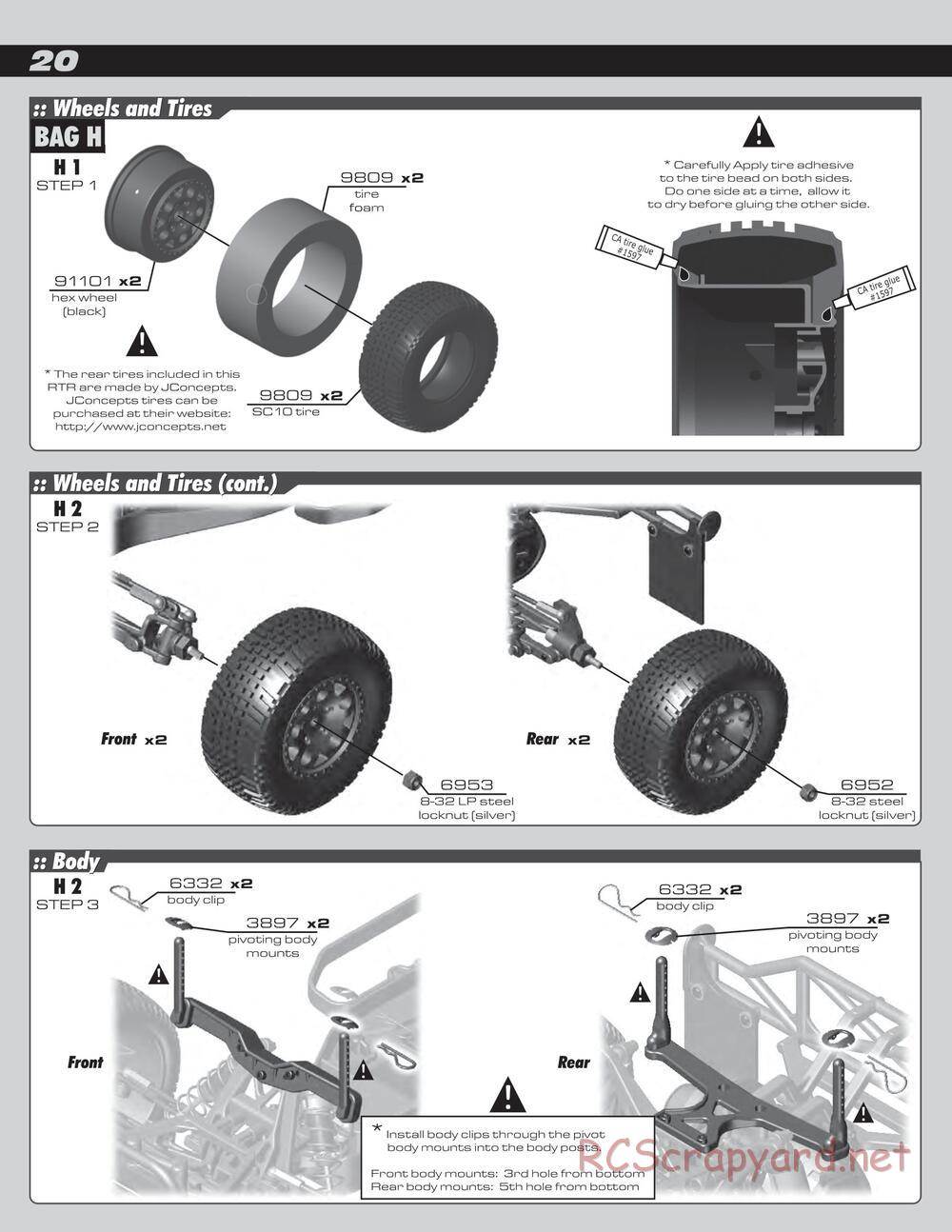 Team Associated - SC10 RS RTR - Manual - Page 20