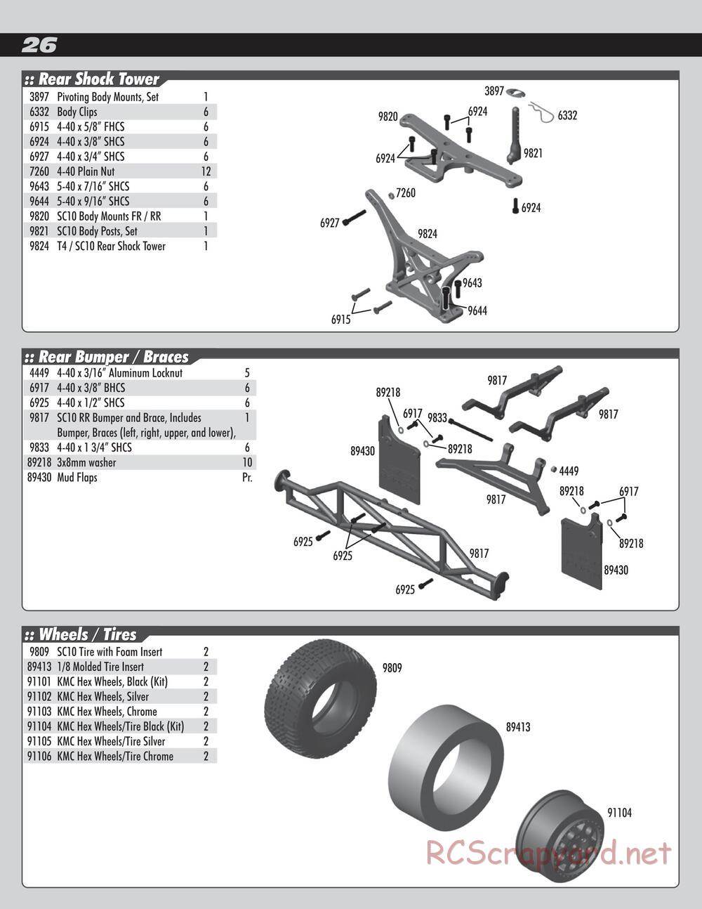 Team Associated - SC10 RS RTR - Manual - Page 26