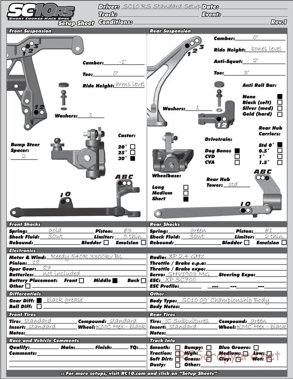 Team Associated - SC10 RS RTR - Manual - Page 35