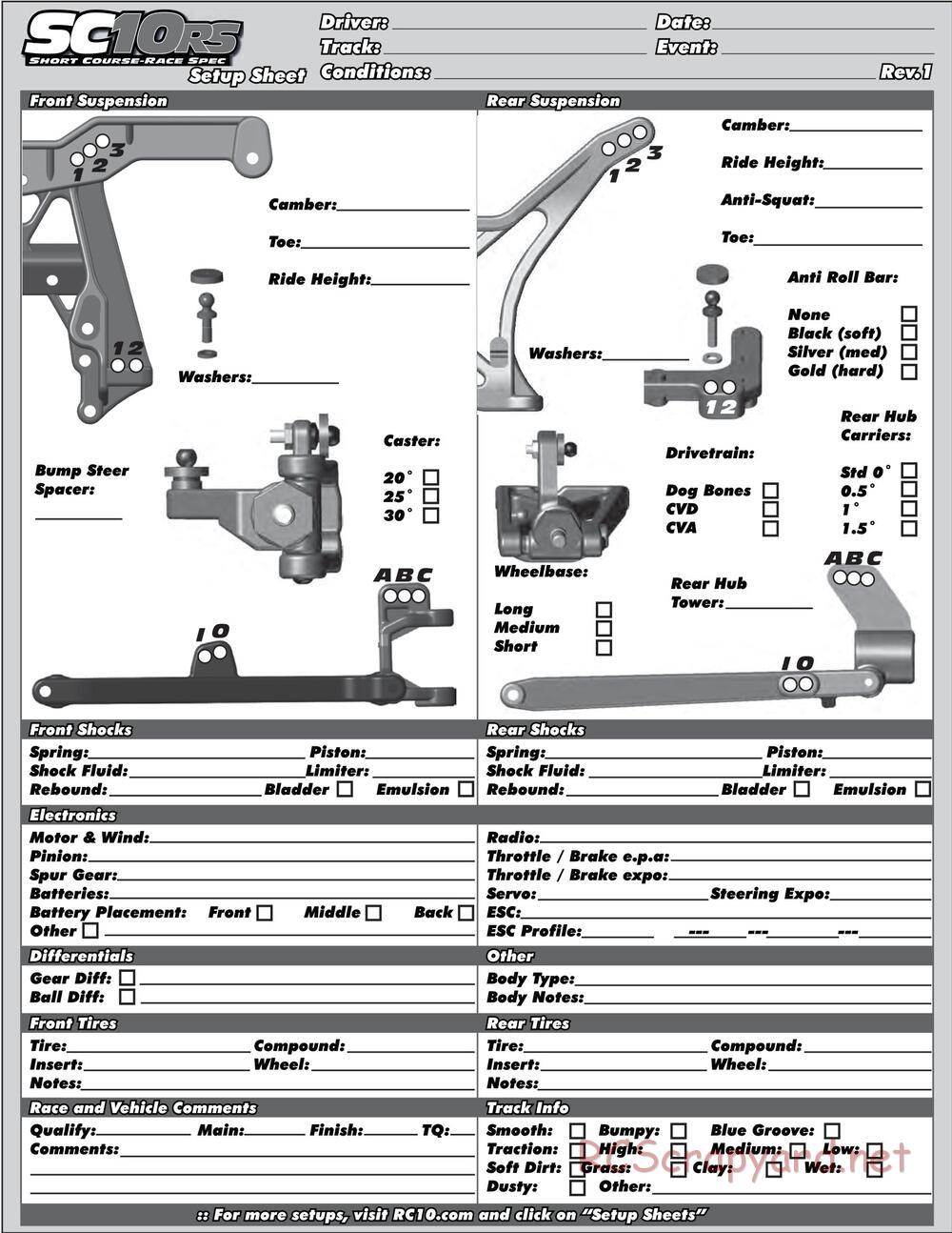 Team Associated - SC10 RS RTR - Manual - Page 37
