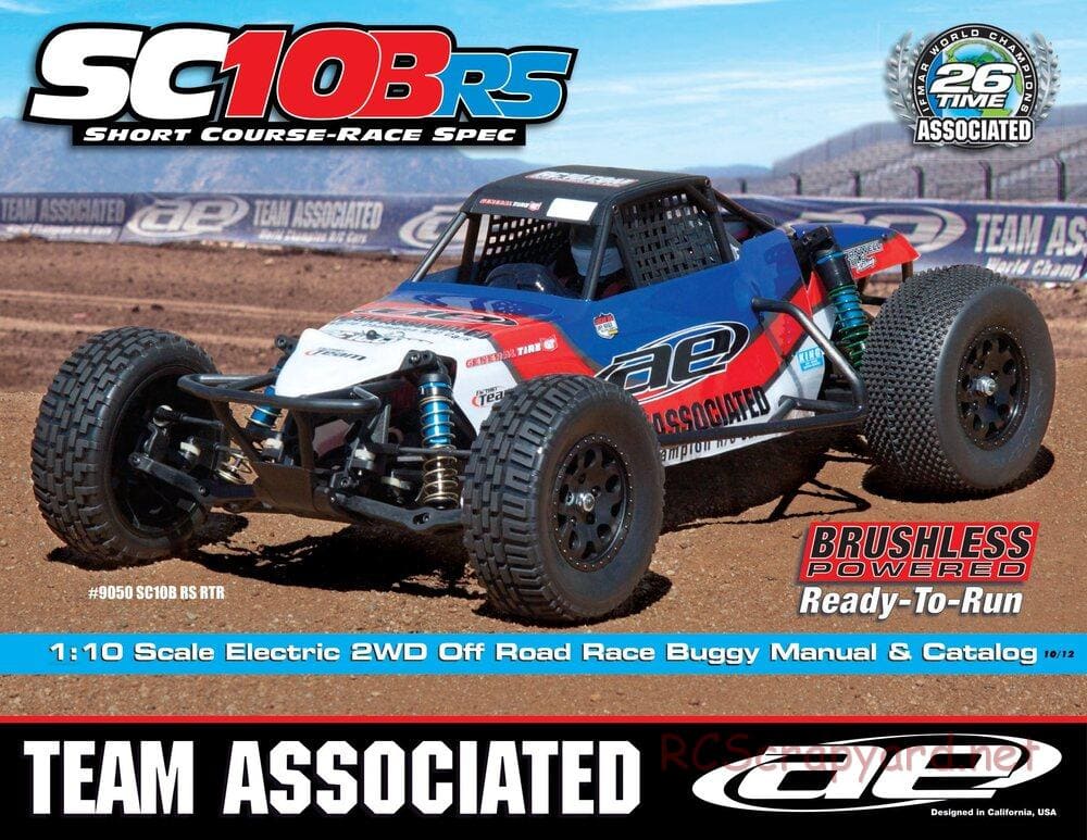 Team Associated - SC10B RS - Manual - Page 1