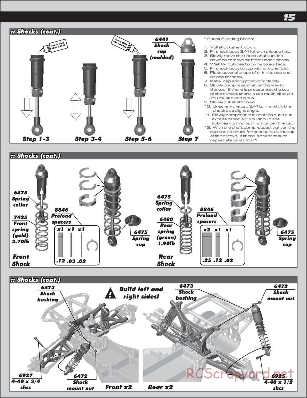 Team Associated - SC10B RS - Manual - Page 15