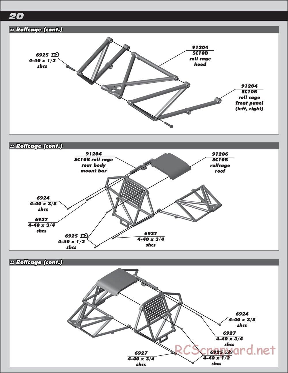 Team Associated - SC10B RS - Manual - Page 20