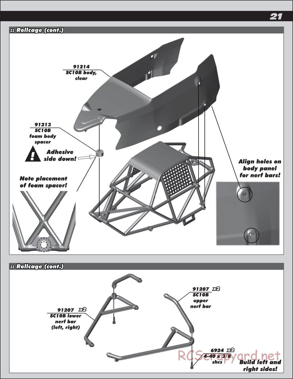 Team Associated - SC10B RS - Manual - Page 21