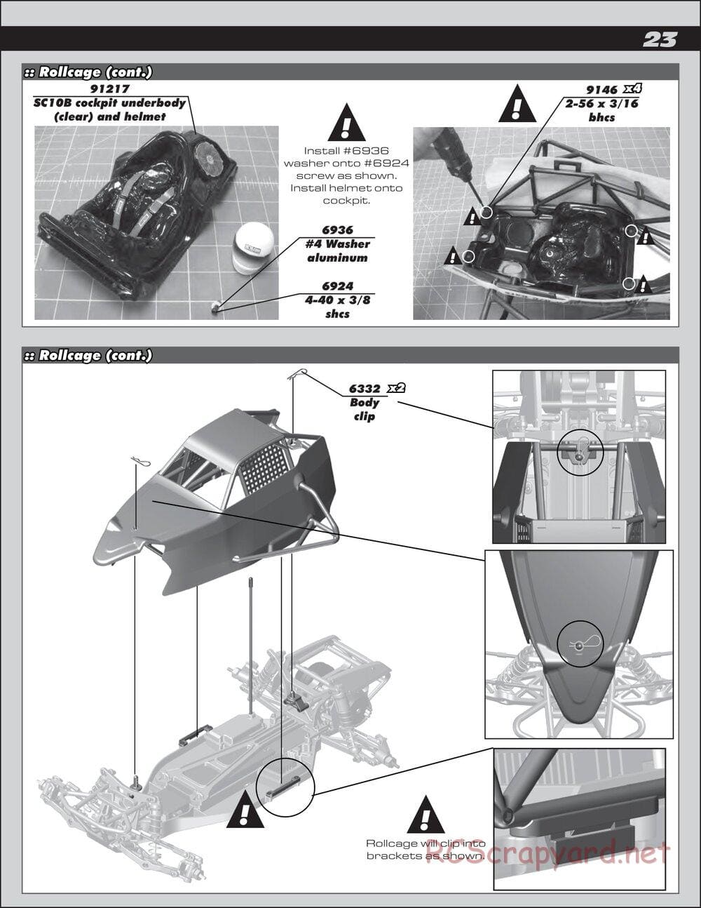 Team Associated - SC10B RS - Manual - Page 23