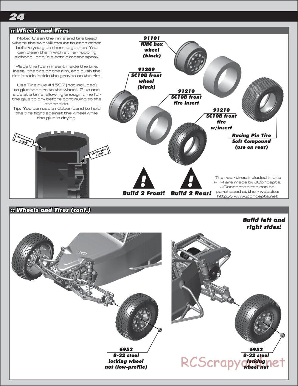 Team Associated - SC10B RS - Manual - Page 24