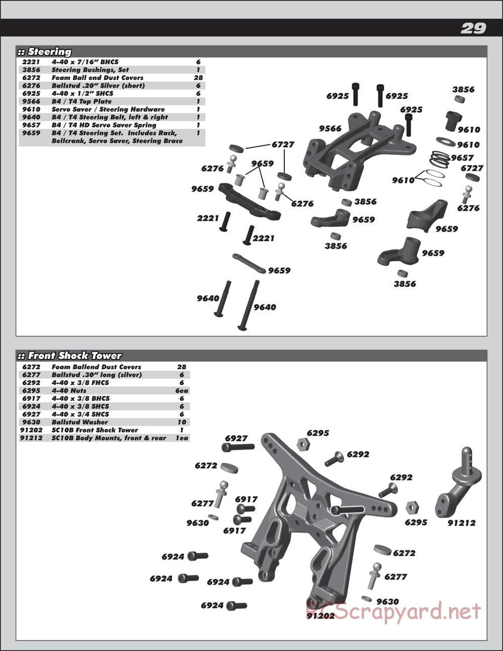 Team Associated - SC10B RS - Manual - Page 29