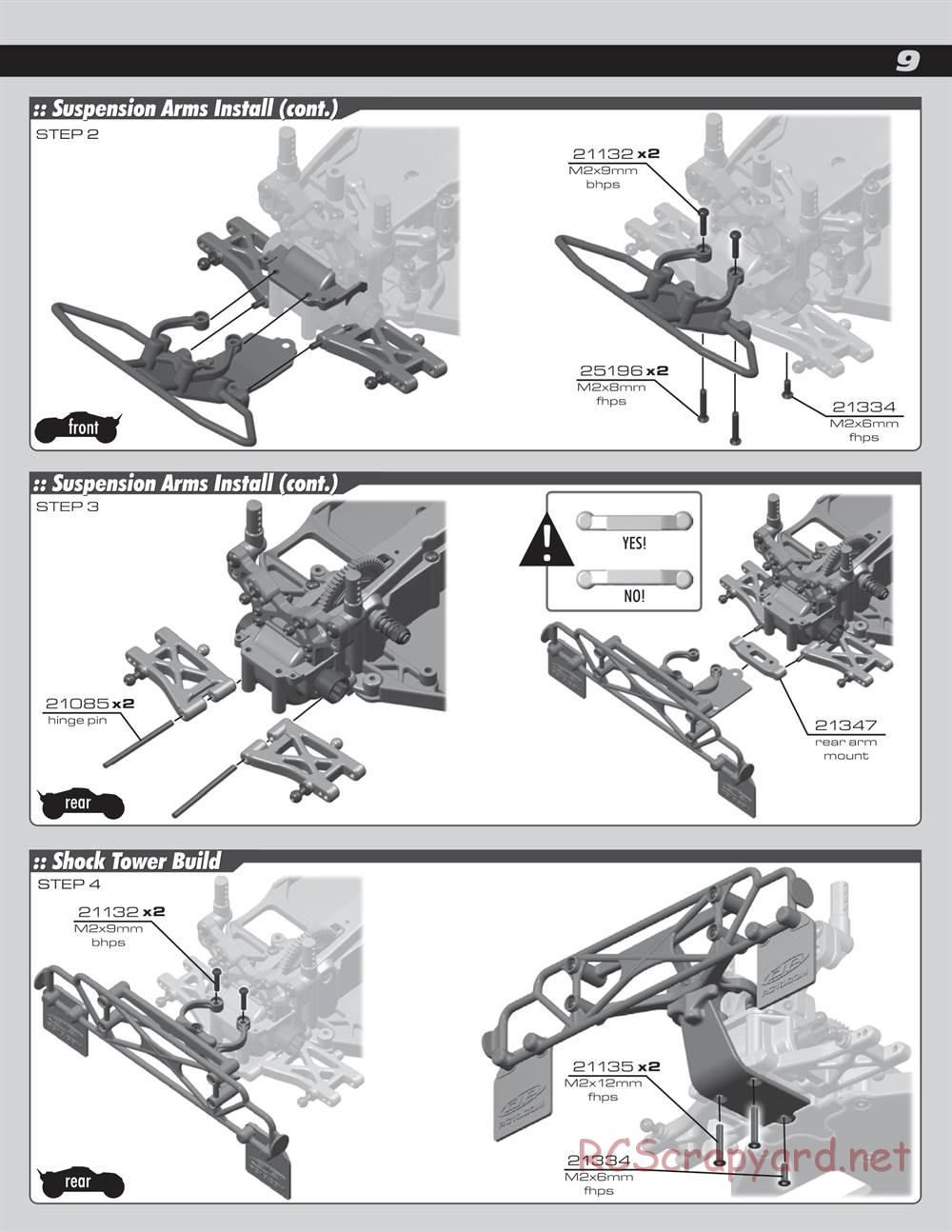 Team Associated - SC18 - Manual - Page 9