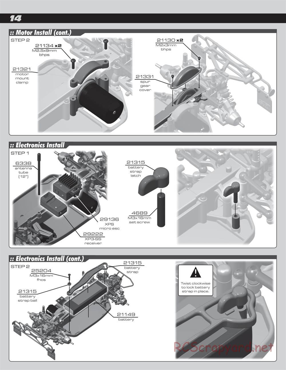 Team Associated - SC18 - Manual - Page 14