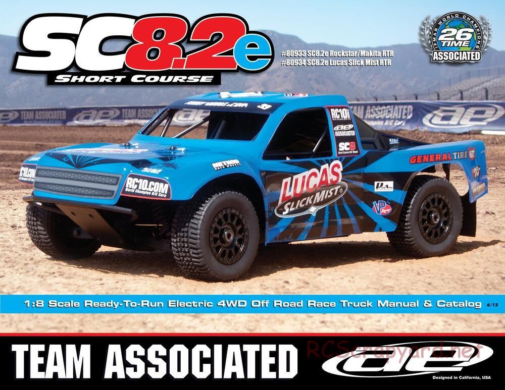 Team Associated - SC8.2e - Manual - Page 1