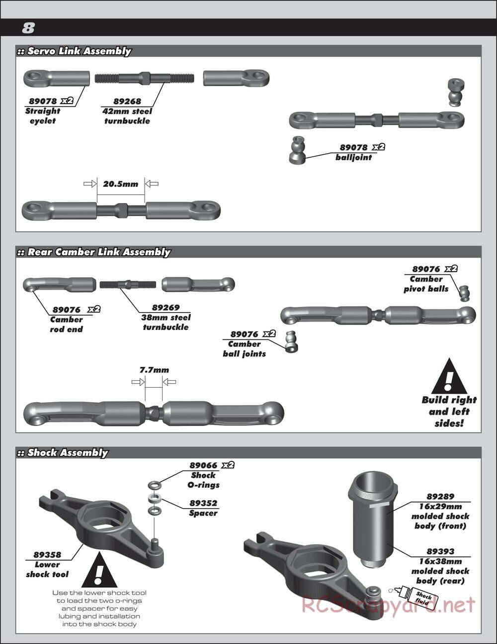 Team Associated - SC8.2e - Manual - Page 8