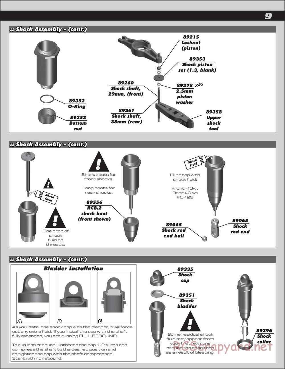 Team Associated - SC8.2e - Manual - Page 9