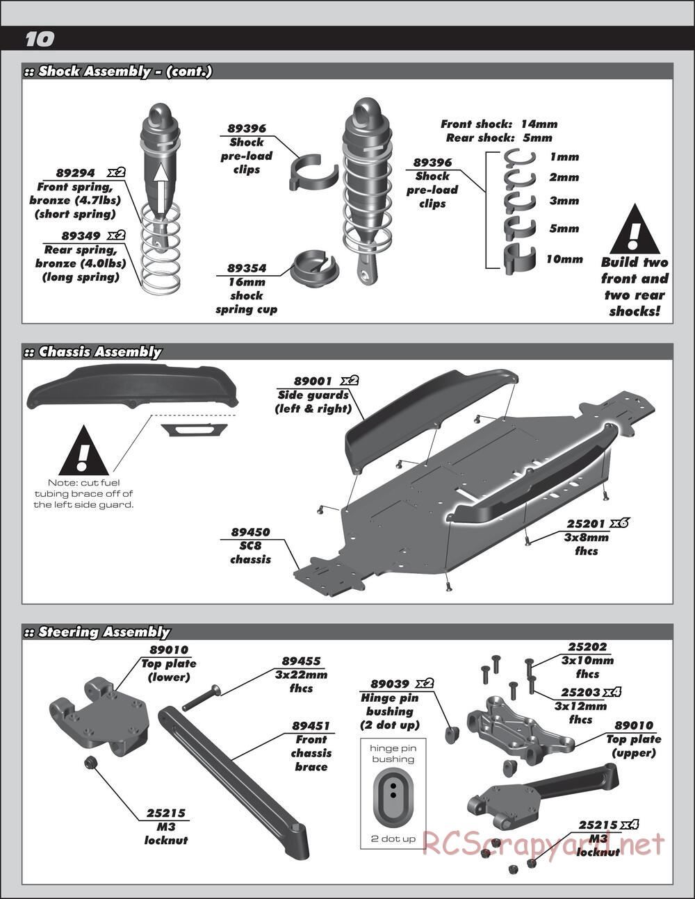 Team Associated - SC8.2e - Manual - Page 10