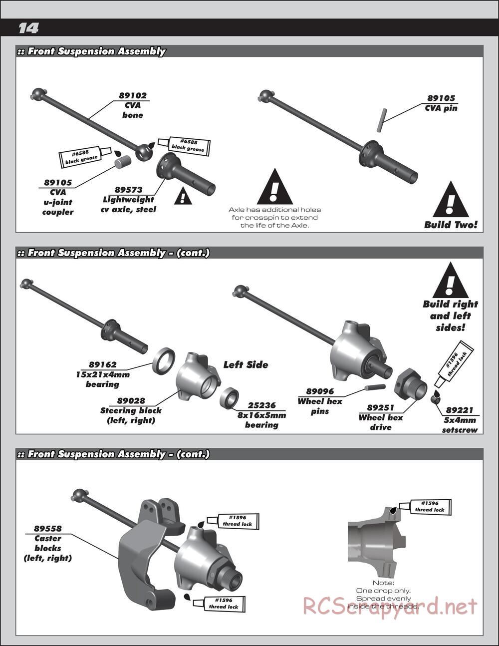 Team Associated - SC8.2e - Manual - Page 14