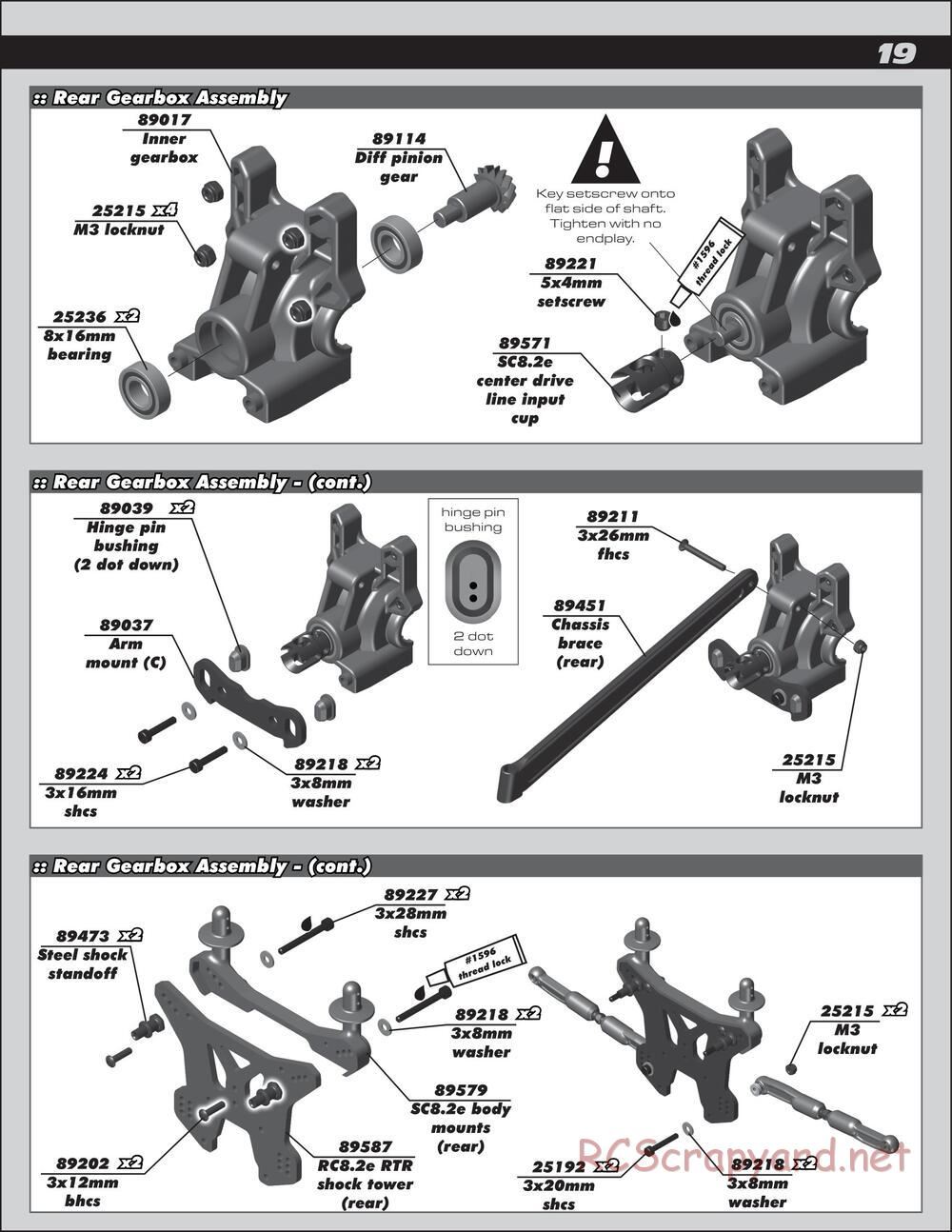 Team Associated - SC8.2e - Manual - Page 19