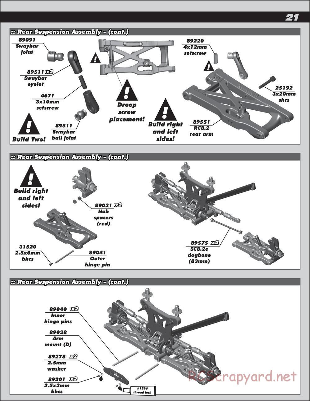 Team Associated - SC8.2e - Manual - Page 21