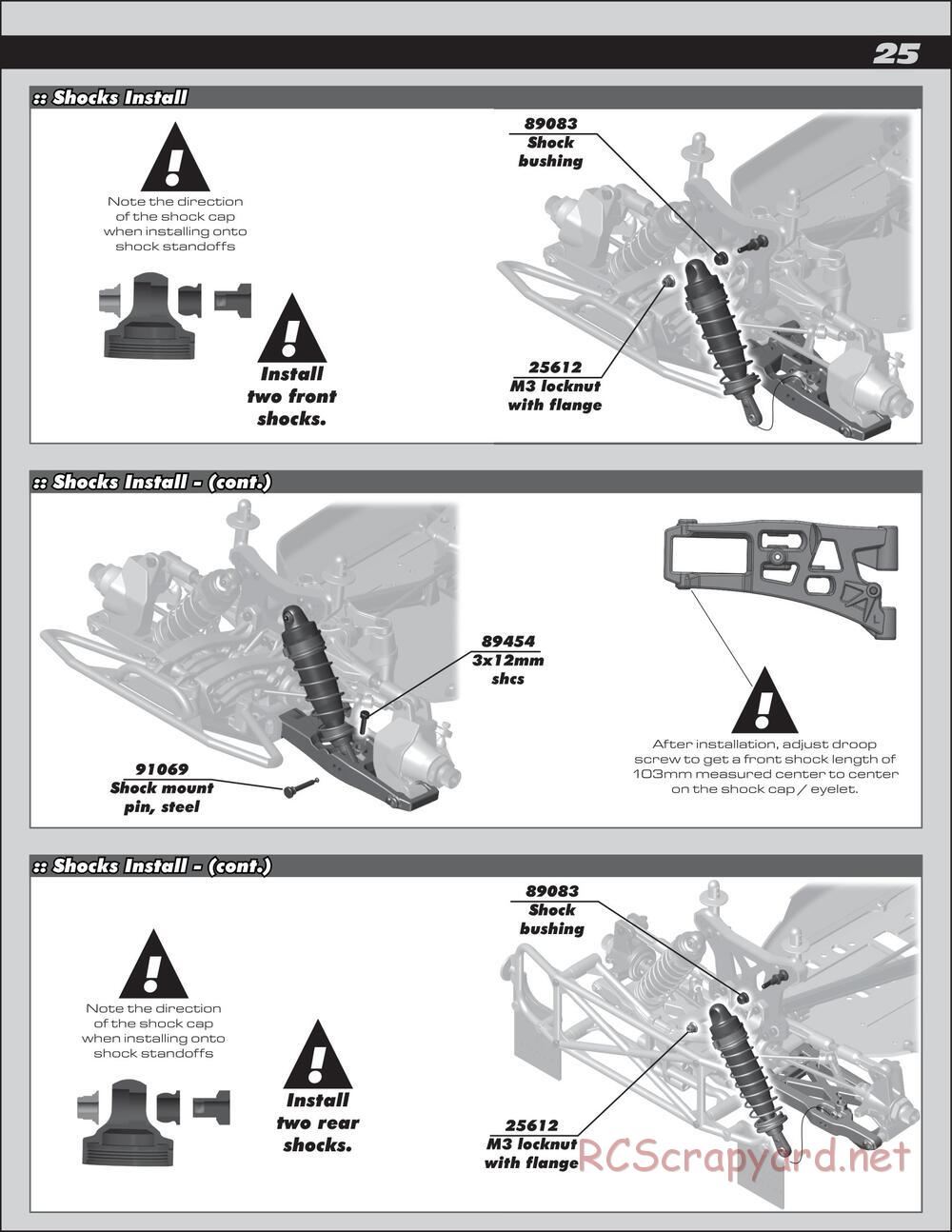 Team Associated - SC8.2e - Manual - Page 25