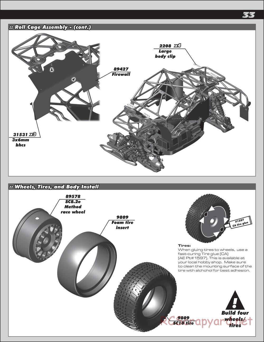 Team Associated - SC8.2e - Manual - Page 33