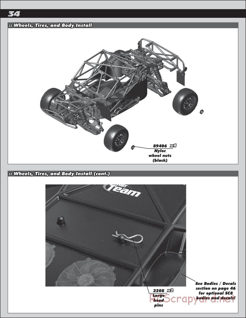 Team Associated - SC8.2e - Manual - Page 34