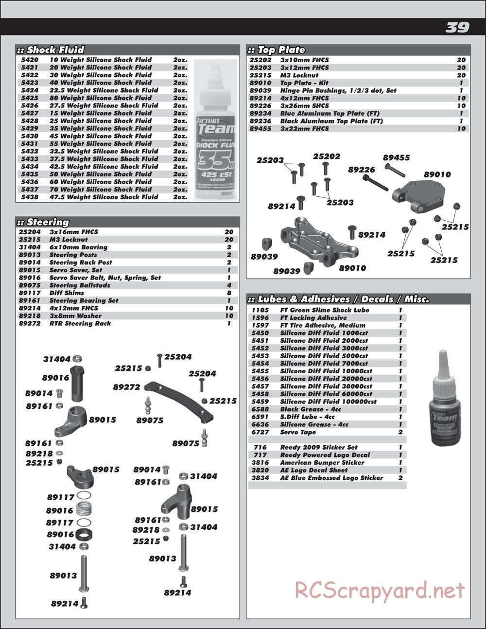 Team Associated - SC8.2e - Manual - Page 39