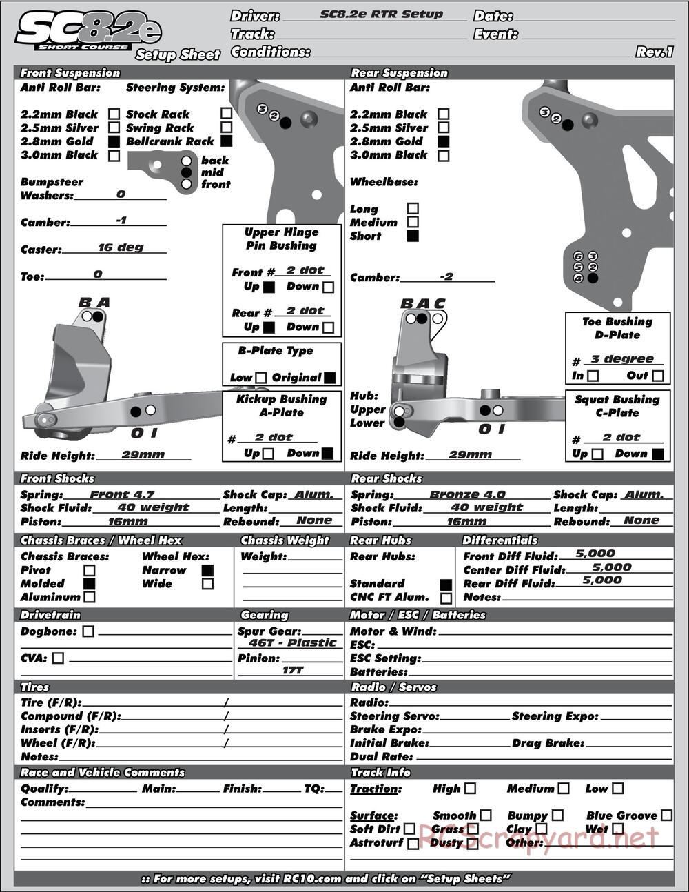 Team Associated - SC8.2e - Manual - Page 52