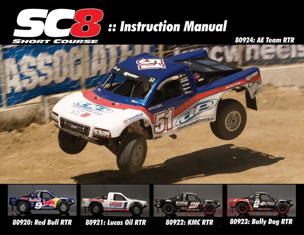 Team Associated - SC8 - Manual - Page 1