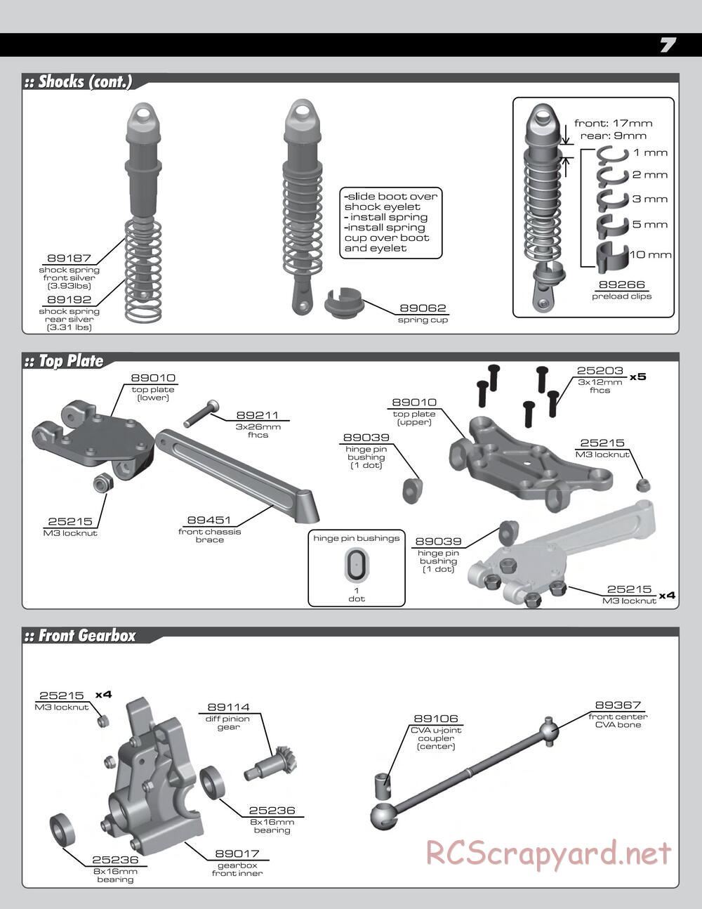 Team Associated - SC8 - Manual - Page 7