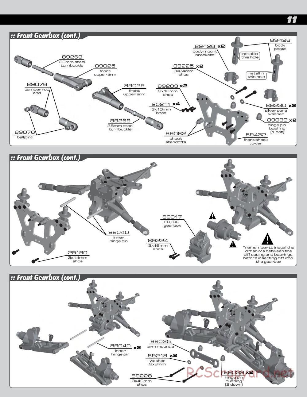 Team Associated - SC8 - Manual - Page 11