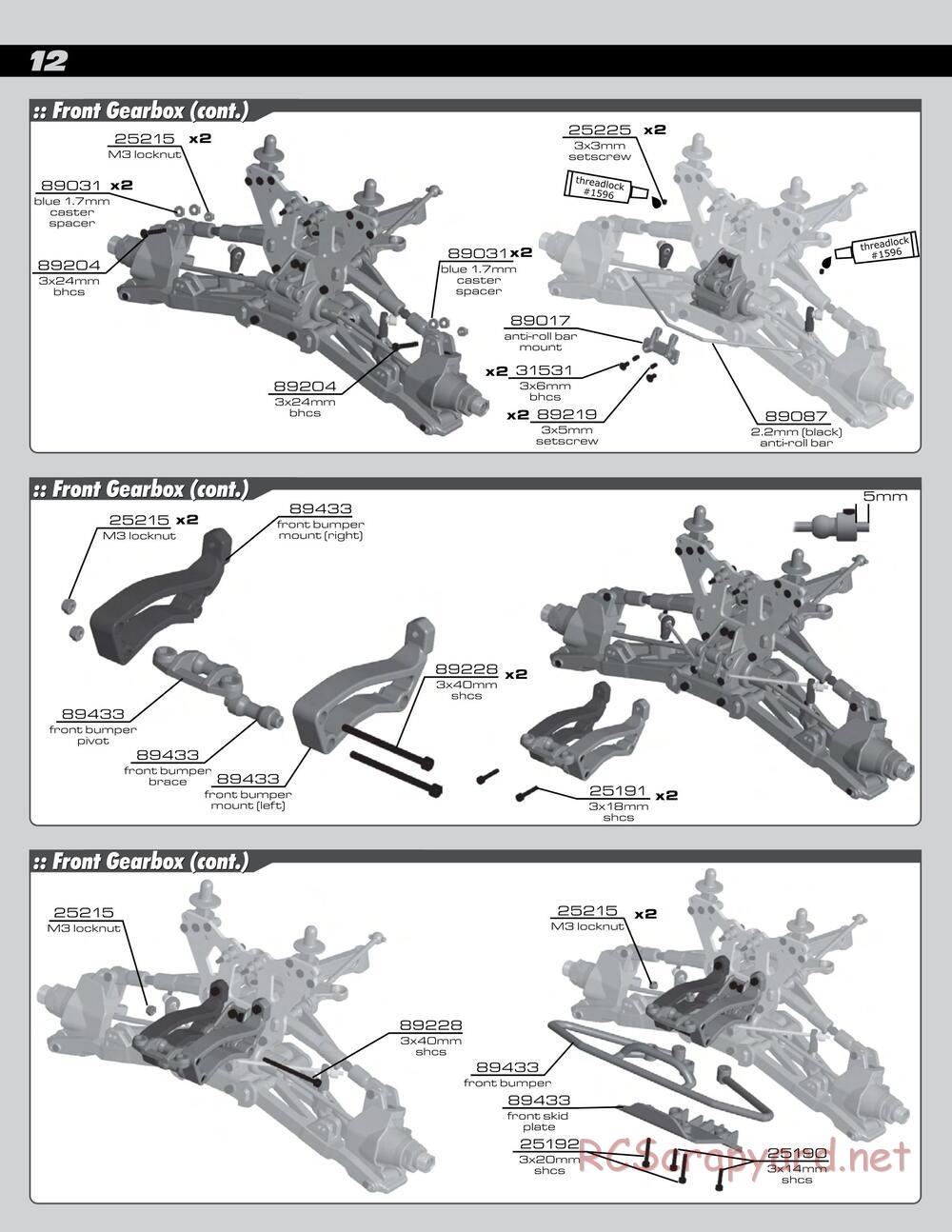 Team Associated - SC8 - Manual - Page 12