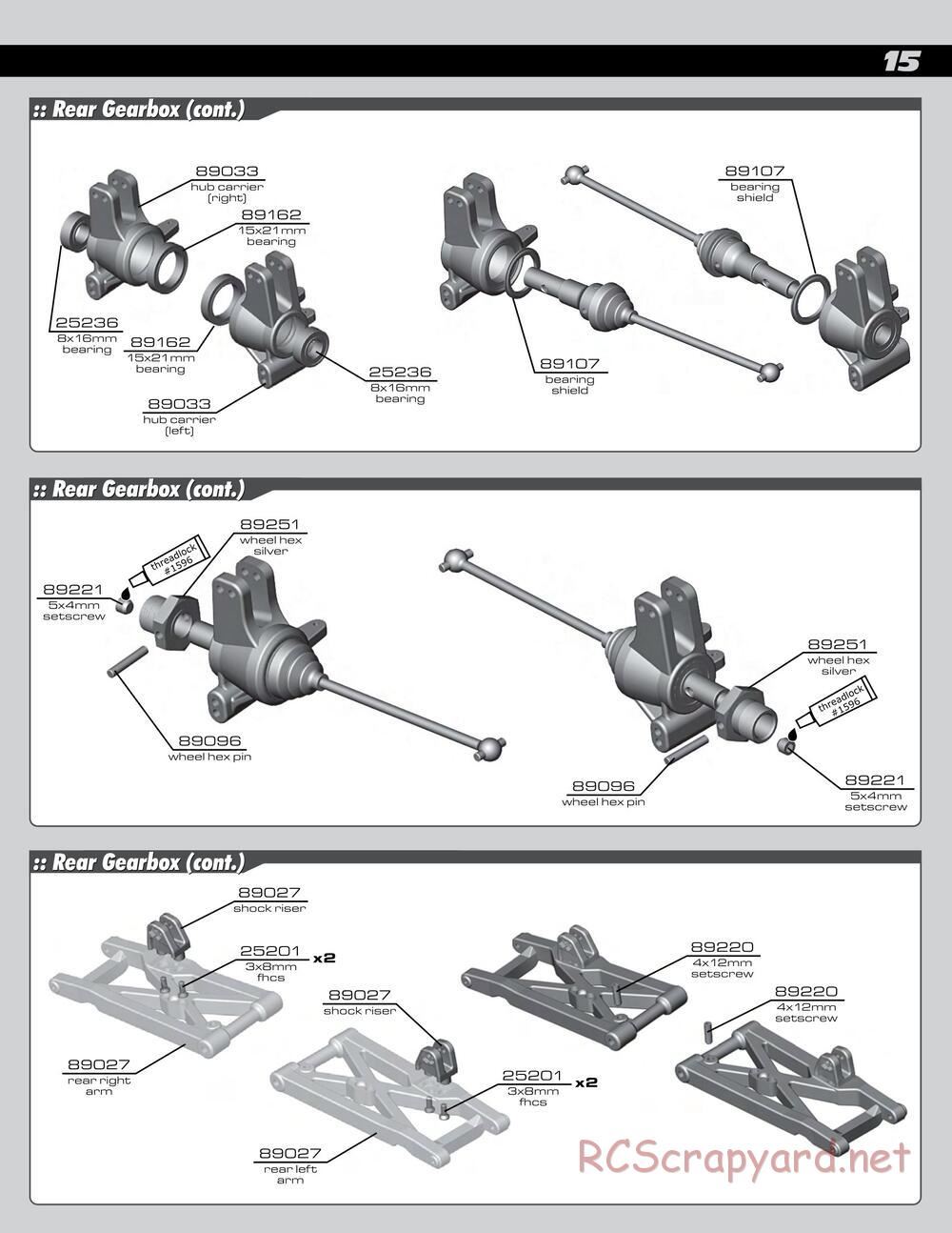 Team Associated - SC8 - Manual - Page 15