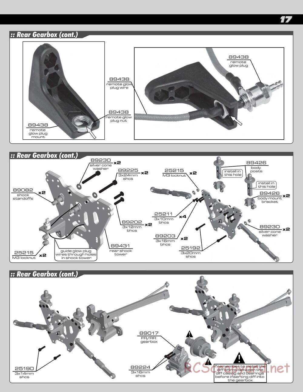 Team Associated - SC8 - Manual - Page 17