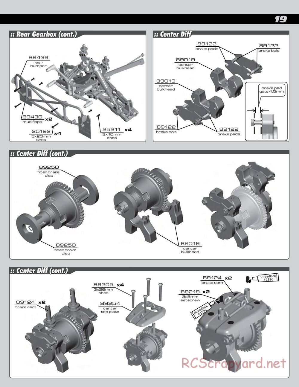 Team Associated - SC8 - Manual - Page 19