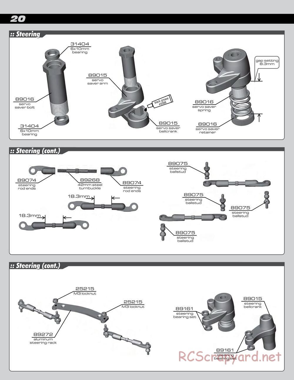 Team Associated - SC8 - Manual - Page 20