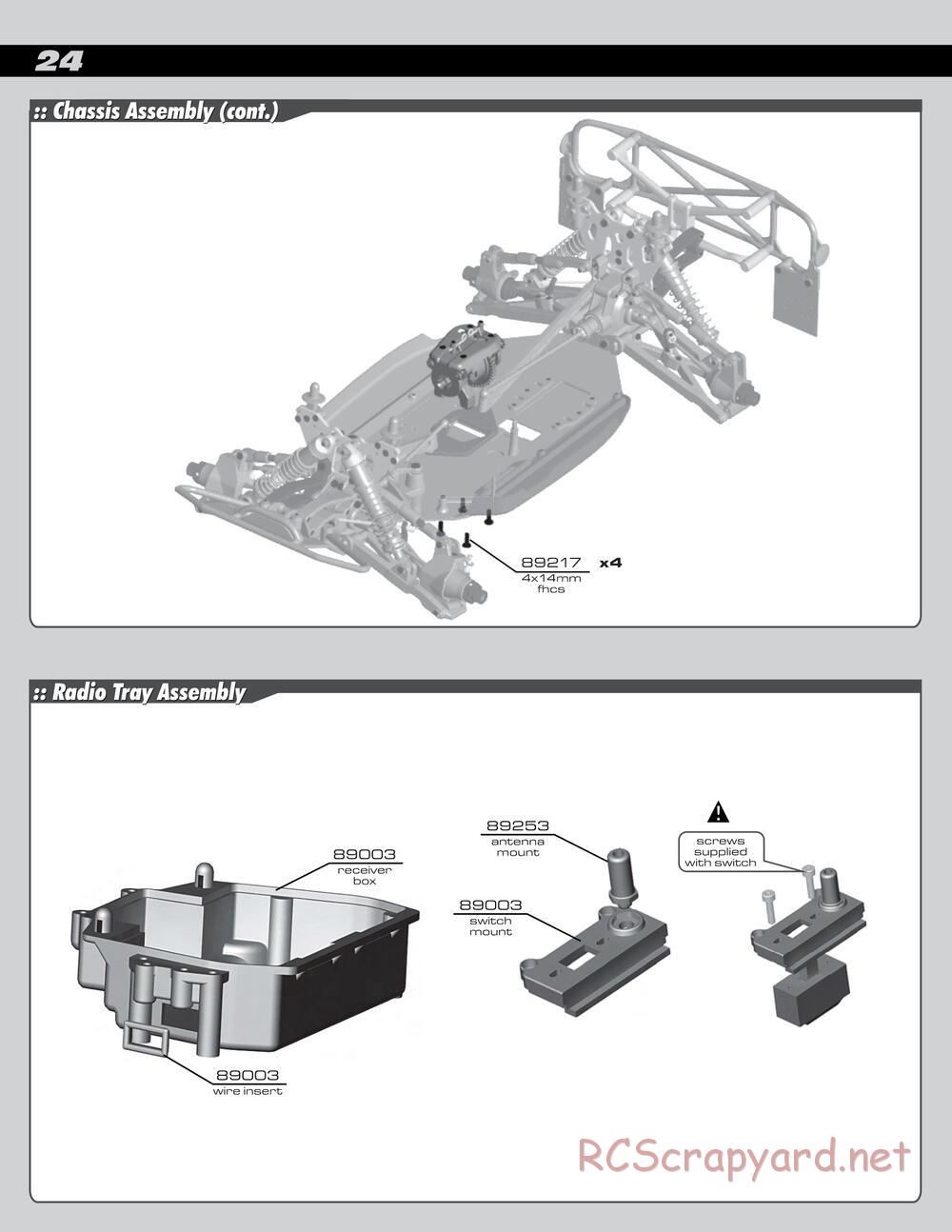 Team Associated - SC8 - Manual - Page 24