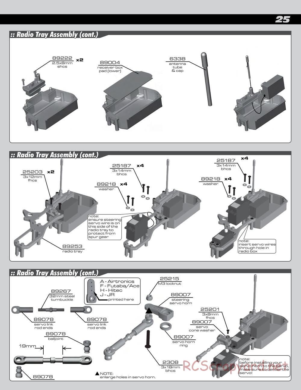 Team Associated - SC8 - Manual - Page 25