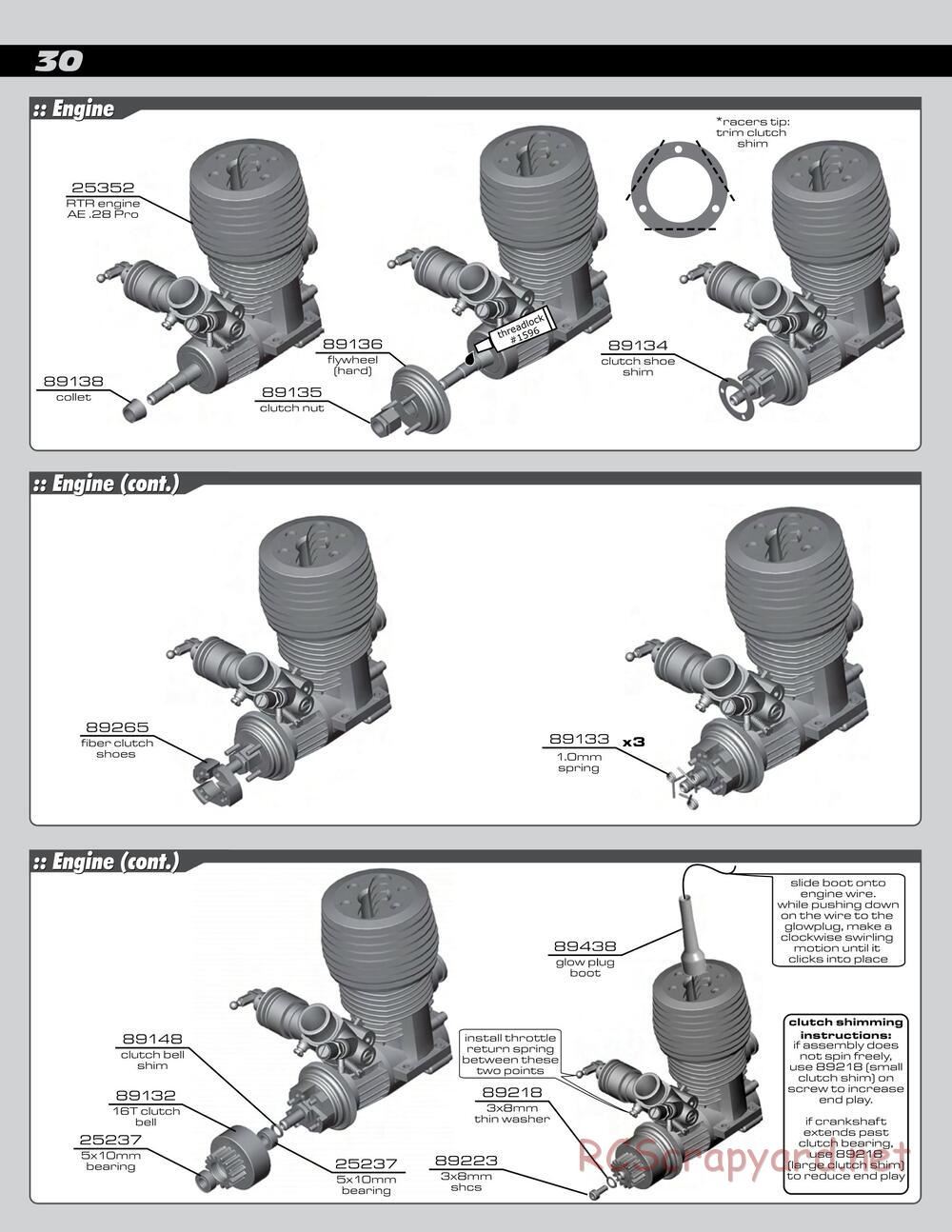 Team Associated - SC8 - Manual - Page 30