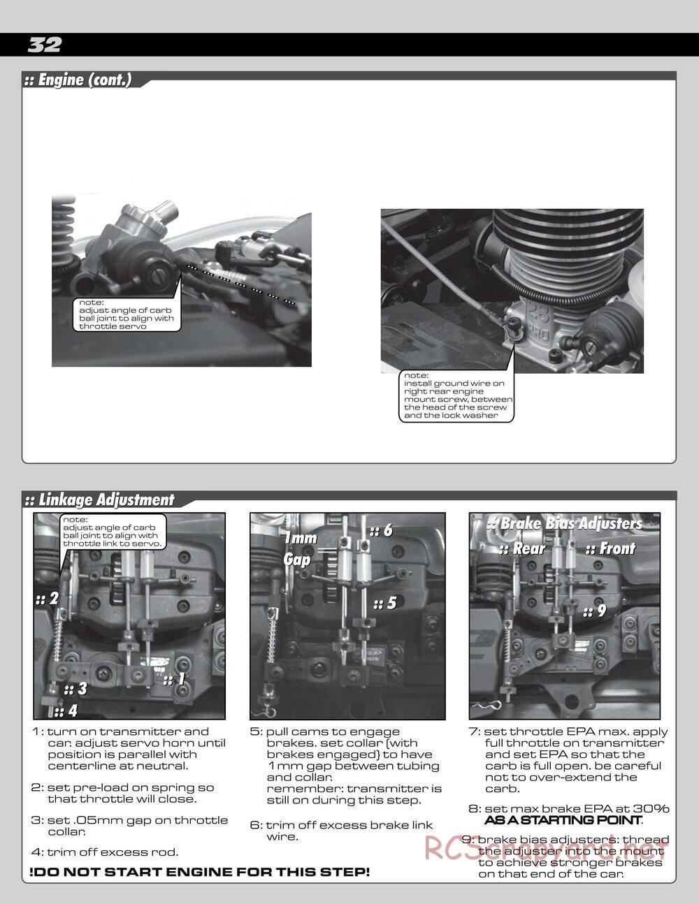 Team Associated - SC8 - Manual - Page 32