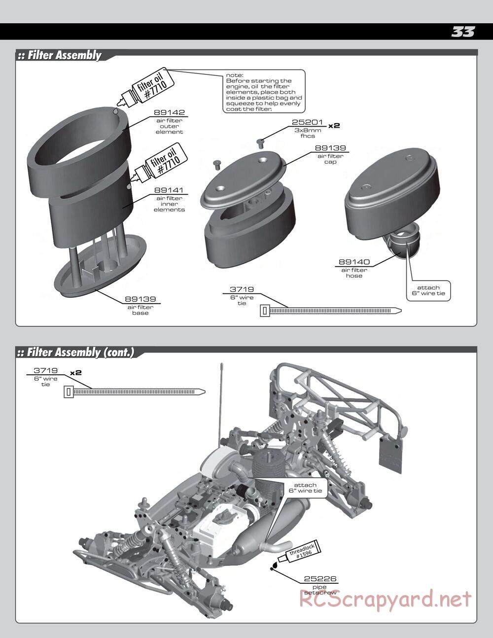 Team Associated - SC8 - Manual - Page 33