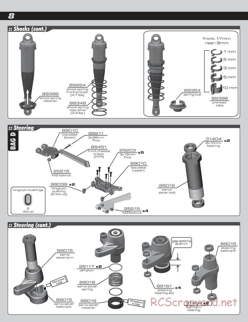 Team Associated - SC8e - Manual - Page 8