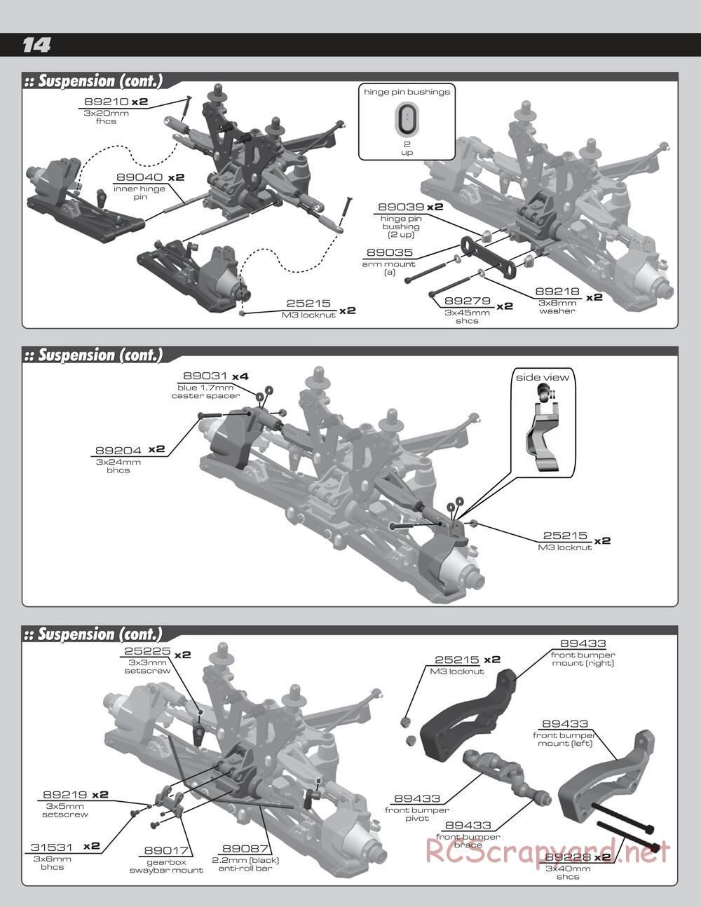 Team Associated - SC8e - Manual - Page 14