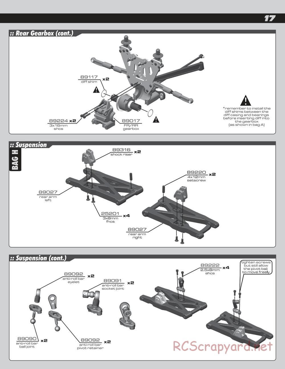 Team Associated - SC8e - Manual - Page 17