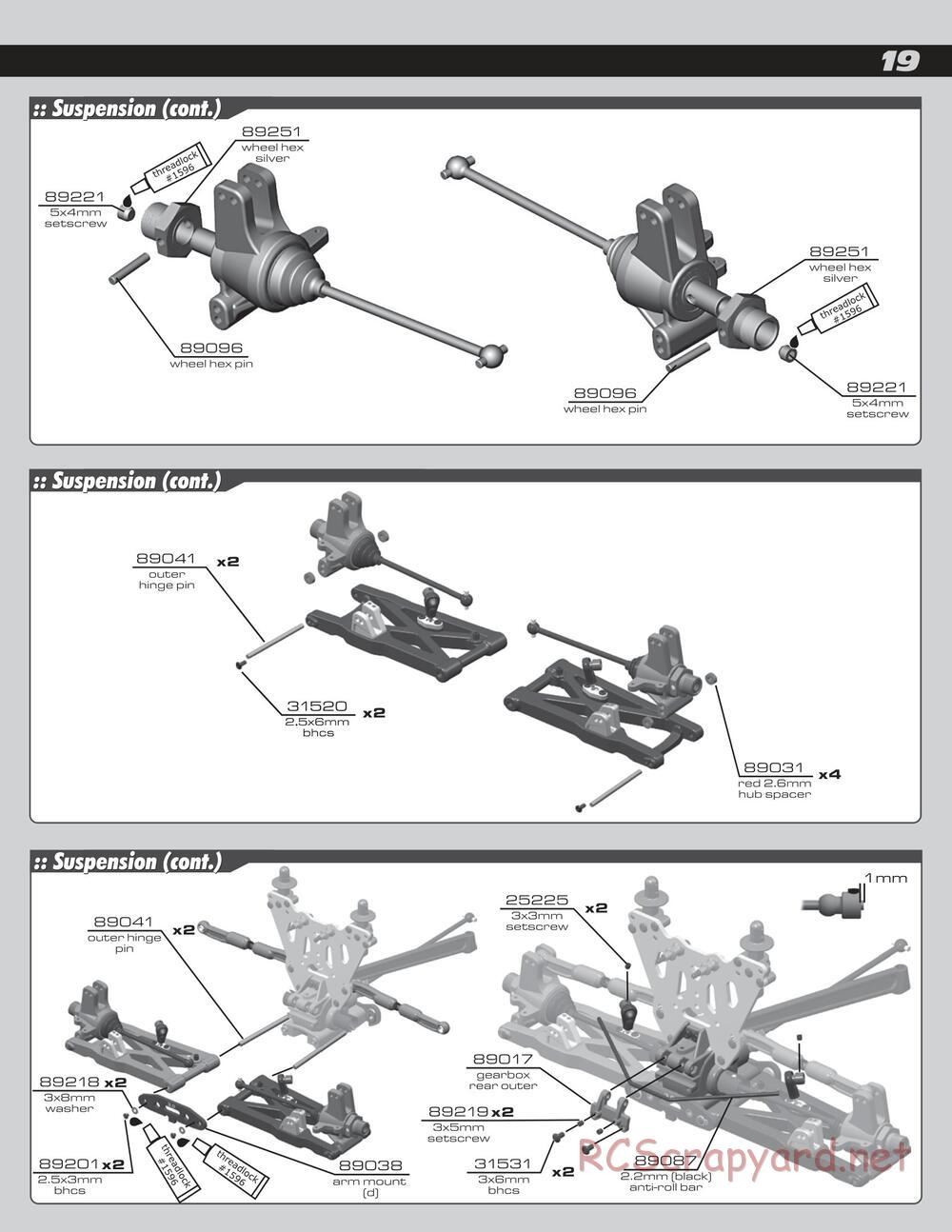 Team Associated - SC8e - Manual - Page 19