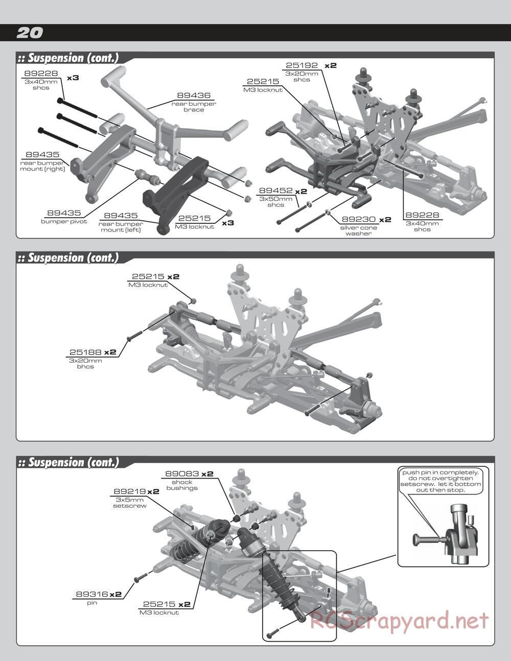 Team Associated - SC8e - Manual - Page 20