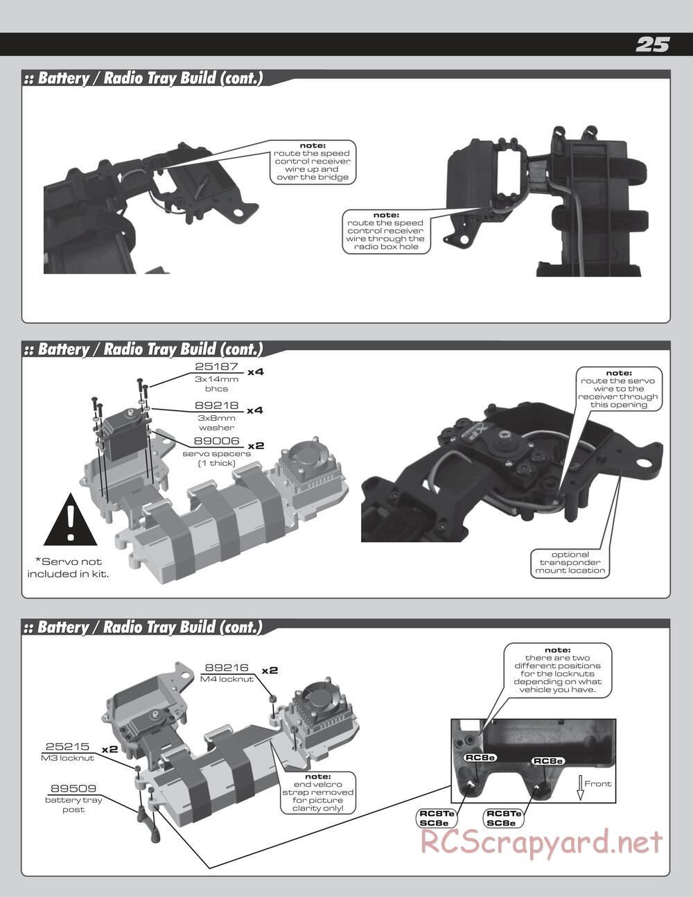 Team Associated - SC8e - Manual - Page 25